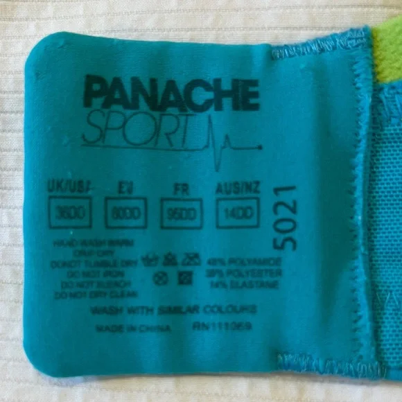 Panache Sports Bra, Underwire, size 36DD, Style 5021 - Picture 4 of 4